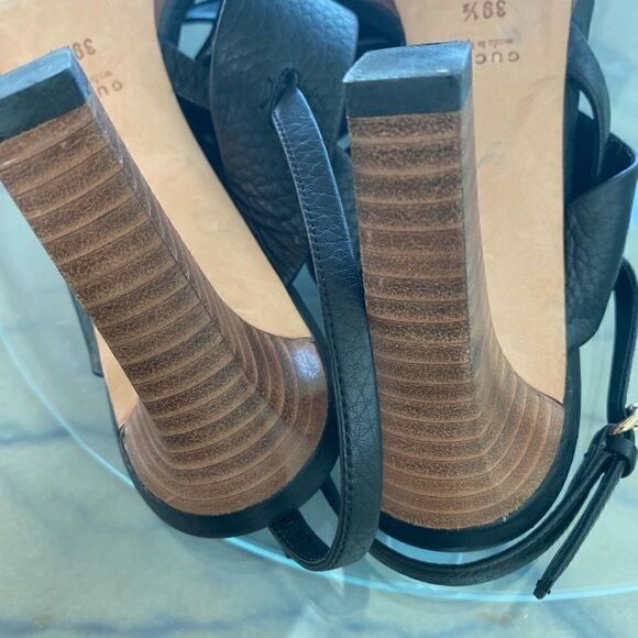 GUCCI Black Leather Heel with Bamboo Detail- Size 9.5 - Picture 11 of 15